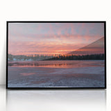 Large abstract wall art depicting a stylized Ontario, Canada scenery in muted black and gray tones on a framed acrylic print.