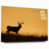 Large abstract wall art of Saskatchewan scenery on acrylic glass, using earth tones.