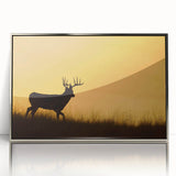 Mid-century modernist art depicting Saskatchewan scenery in pastel shades on a framed acrylic panel.