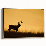 Framed canvas of a vintage-style Saskatchewan landscape in black and gold, ideal for bedroom wall art.