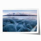 Extra large rolled print of Yukon scenery in muted earth tones, ideal for art wall dining room.