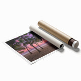 Extra large rolled print of Antigua scenery with vibrant floral elements, ideal for classy bathroom wall art.