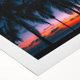 Art deco poster depicting a vibrant Cuban street scene on rolled canvas, suitable for dining room decor.