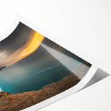 Extra large rolled print of line art flowers in muted earth tones, ideal for large living room wall art.