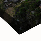 Black and white landscape art painting of the Caribbean Virgin Islands on stretched canvas, suitable for bedroom wall decor.