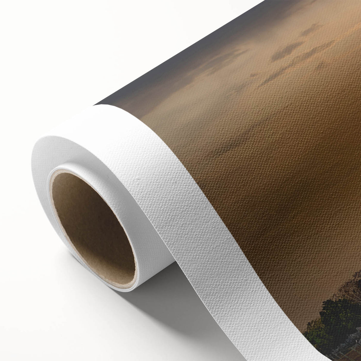 Art Deco poster of a Belize scenery in soft pastel shades on rolled canvas, ideal for nursery wall art.