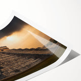 Extra large wall art featuring line art flowers in monochrome, printed on rolled canvas.