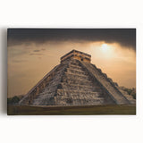 Black and white stretched canvas featuring a tranquil Belize landscape, ideal for kitchen wall art.