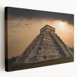 Stretched canvas featuring a vibrant Belize landscape with lush greenery and blue skies, ideal for kitchen wall art.