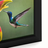 Textured black wall art featuring a vibrant, colorful Costa Rican landscape on an extra large framed canvas.