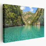 Large art of Albanian scenery on stretched canvas, featuring muted earth tones, ideal for kitchen wall art.