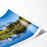 Extra large wall art featuring line art flowers in muted earth tones on a rolled canvas, ideal for large living room decor.