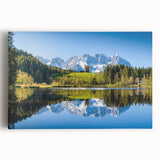 Black and white large art of a scenic European village on stretched canvas, ideal for kitchen wall art or bedroom decor.