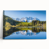 Black and white large art print of a European cityscape on stretched canvas, ideal for kitchen wall art.