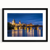 Extra large, textured abstract art print of a colorful European scenery on a framed black mat, ideal for living room decor.