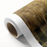 Art Deco poster of Bath, England in muted pastel hues on rolled canvas, suitable for nursery wall art or dining room decor.