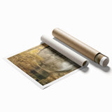 Extra large rolled print of Bath, England scenery with floral elements in soft pastel shades.
