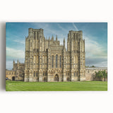Black and white photograph of Oxford scenery on large stretched canvas, ideal for kitchen wall art or bedroom decor.
