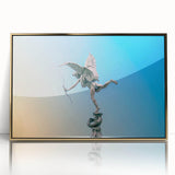 Art deco poster of Piccadilly, England in muted gold and black hues on framed acrylic, suitable for modern art wall decor.