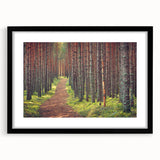 Extra large framed abstract print of a colorful, textured European scenery, ideal for living room decor.