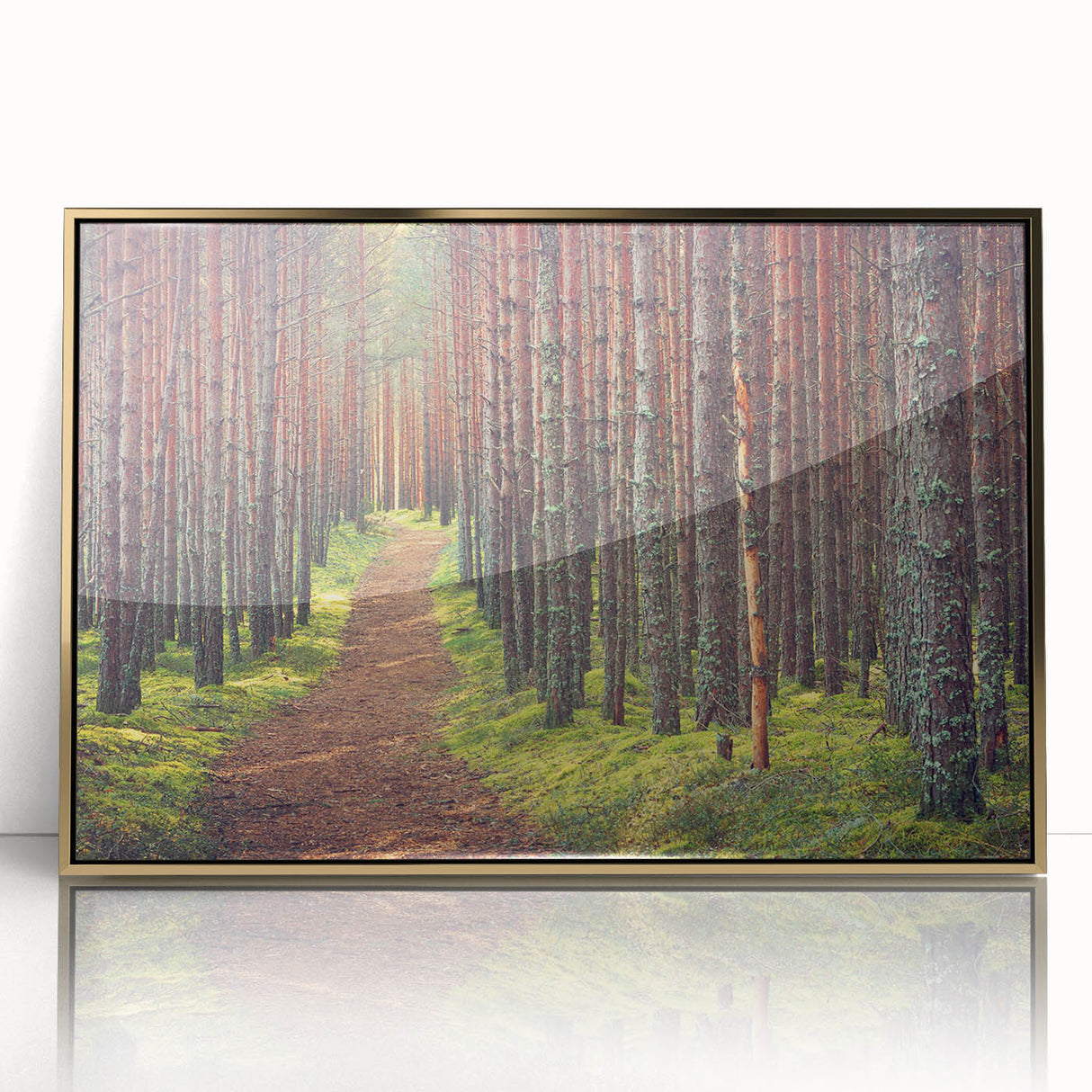 Art deco poster of a European cityscape in gold and black tones on framed acrylic, suited for modern art wall decor.