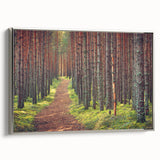 Framed canvas print of a vintage-style Estonian landscape, featuring muted colors with predominantly black and silver tones.