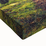 Large art depicting a black and white Estonian landscape on stretched canvas, ideal for bedroom wall decor.