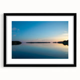 Extra large abstract art print depicting a colorful, textured Finnish landscape on a framed canvas.