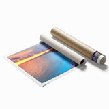 Extra large wall art featuring a serene floral scene in Nice, France, printed on rolled canvas.