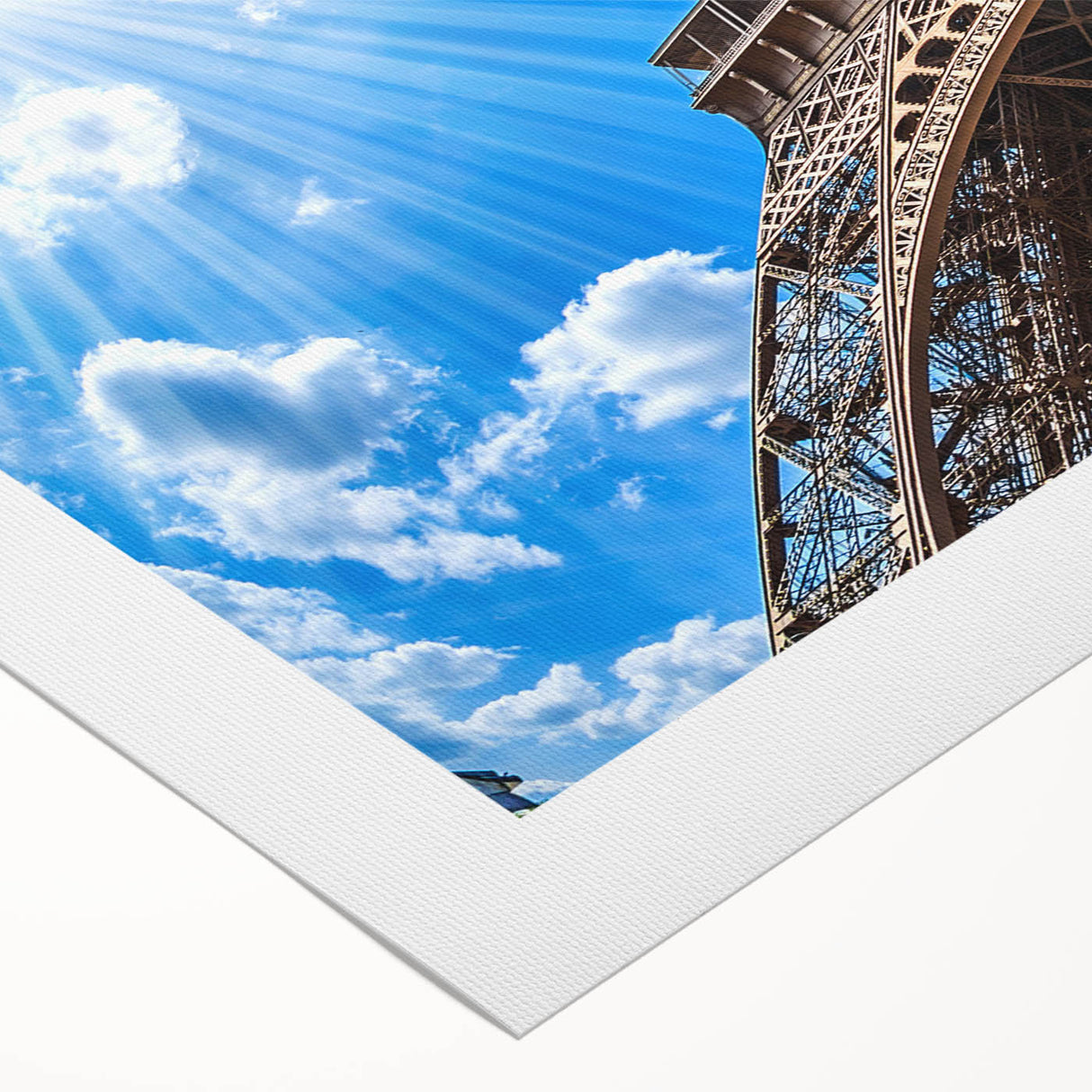 Art deco poster of Paris scenery in muted earth tones on rolled canvas, suitable for dining room decor.