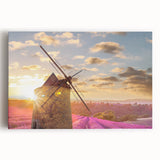 Black and white photograph of Provence landscape on stretched canvas, ideal for kitchen wall art.