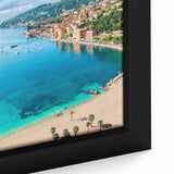 Extra large black wall art featuring a textured, colorful abstract design on framed canvas, ideal for living room decor.