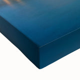 Black and white landscape art painting of Bavarian scenery on large stretched canvas, suitable for bedroom wall decor.