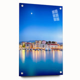 Acrylic print of a Crete, Greece scenery in muted earth tones, suitable for dining room or bedroom decor.