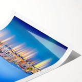 Extra large wall art featuring line art flowers in muted earth tones on a rolled print, ideal for large living room decor.