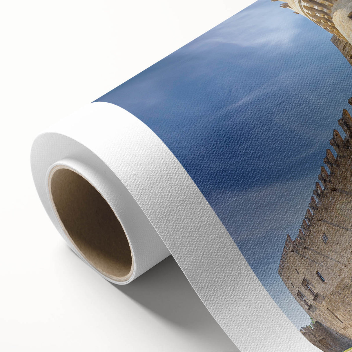 Art Deco poster of Rhodes, Greece, in pastel shades on rolled canvas, ideal for nursery wall art.