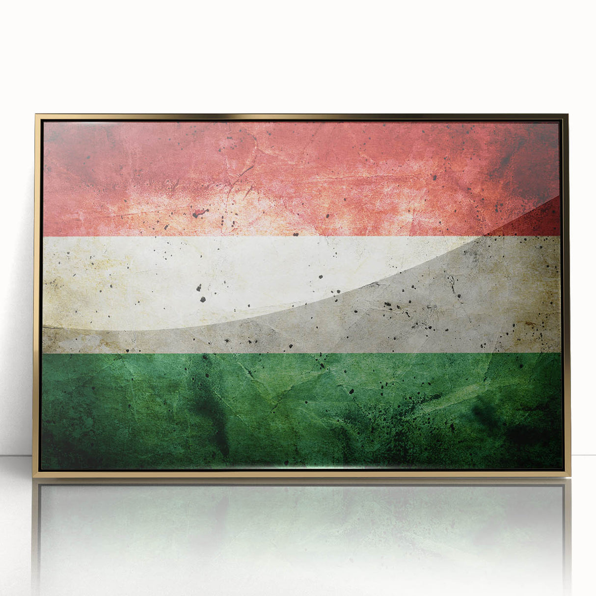 Art Deco style poster of a European cityscape in gold and black tones, acrylic print, ideal for modern art wall decor.