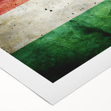 Art deco poster featuring a scenic view of a Hungarian landscape on rolled canvas, suitable for dining room decor.