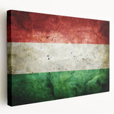 European scenery in muted earth tones on a large stretched canvas, ideal for kitchen wall art.