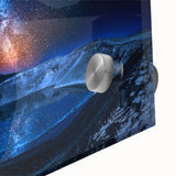 Acrylic print of a large abstract Icelandic landscape in muted earth tones, ideal for dining room art.