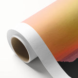 Art deco poster of Capri, Italy in soft pastel shades on rolled canvas, suitable for nursery wall art or dining room decor.