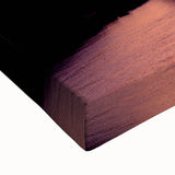 Large art of a black and white landscape painting of Capri, Italy on stretched canvas, suited for bedroom decor.