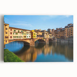 Black and white stretched canvas of Florence scenery, ideal for kitchen wall art or bedroom ambiance.