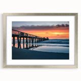 Extra large wall art of abstract Naples scenery in textured silver frame, ideal for living room decor.