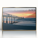 Art deco poster of Naples scenery in muted gold tones on framed acrylic, ideal for modern art wall decor in a nursery.