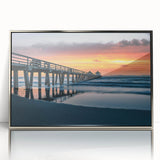 Framed acrylic print of a Naples, Italy scenery in muted earth tones, ideal for modern art wall decor.