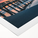 Art deco poster of Naples scenery in muted earth tones on rolled canvas, suitable for dining room wall art.