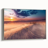 Landscape art painting of a European scenery in Lithuania on a framed canvas.