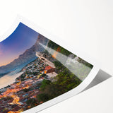 Extra large wall art of line art flowers in black on white, rolled print, ideal for large living room decor.