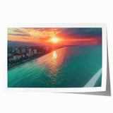 Extra large rolled canvas print of Sochi, Russia, featuring floral designs in soft pastel hues.